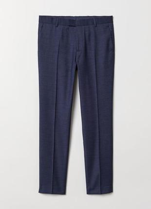 H&amp;m - 40 (56) - 185/100a - брюки мужские темно синие брюки мужские
