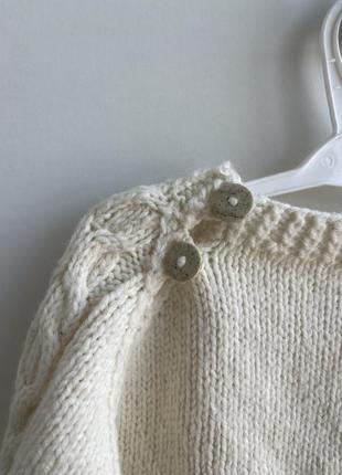 Винтажный вязаный свитер, свитерик, little angel, кофта, кофточка, кардиган5 фото