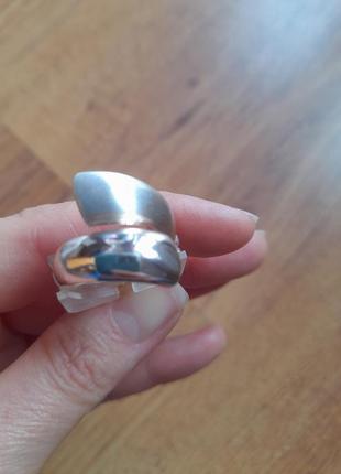 Кольцо, кольца, р. м. под серебро,оригинальный дизайн. привезенная из австрии.