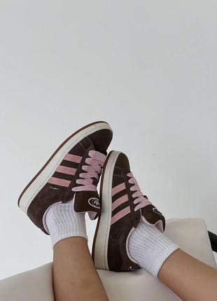 Adidas campus 00s brown/pink, кросівки, кроссовки3 фото