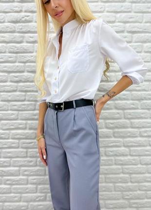 Класичні вкорочені брюки8 фото