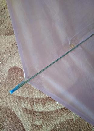 Зонт зонтик парасолька сиреневый трость автомат d=108 см ручка 74 см2 фото
