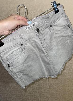 Оригінальна спідниця коротка юбка джинсова3 фото