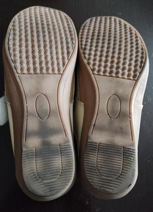 Летние туфли кожаные, длина стельки 23-23.5 см4 фото
