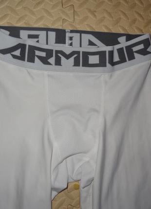 Леггинсы under armour heatgear armor 2.0 3/4, белые8 фото