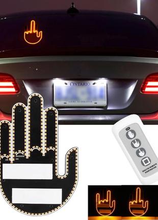 Светодиодная наклейка для авто creative gesture car light led с пультом + чехол на кп4 фото