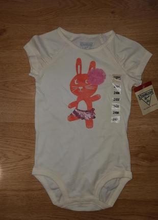 Боди с кроликом нарядный