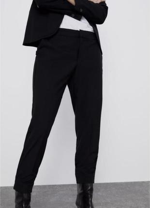 Брюки классические брюки zara черные базовые женские3 фото