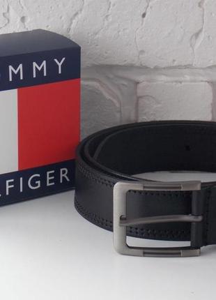 Ремень кожаный мужской tommy hilfiger в коробке2 фото