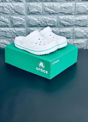 Крокс женские белые кроксы crocs классические шлепанцы7 фото