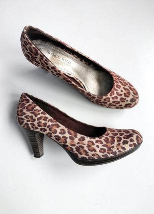 Трендовые леопардовые туфли marco tozzi размер 39