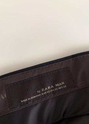 Классические брюки брюки zara мужские черные базовые мужские5 фото