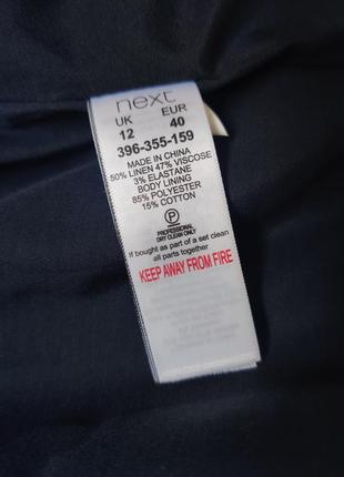 Шикарний лляний класичний піджак від бренда next 12 р льон і віскоза9 фото