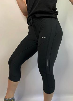 Оригинальные капри лосины леггинсы бриджи 3/4 nike running pro dri fit