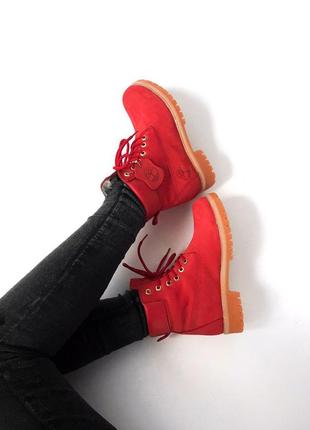 Ботинки женские зимние timberland с мехом, очень теплые, не промокают1 фото