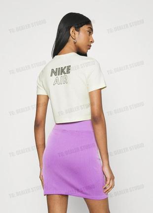 Вкорочена футболка nike sportswear air crop print t-shirt | топ найк4 фото