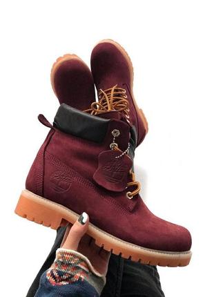 Ботинки женские зимние timberland с мехом, очень теплые, не промокают8 фото