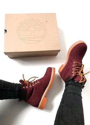 Ботинки женские зимние timberland с мехом, очень теплые, не промокают9 фото