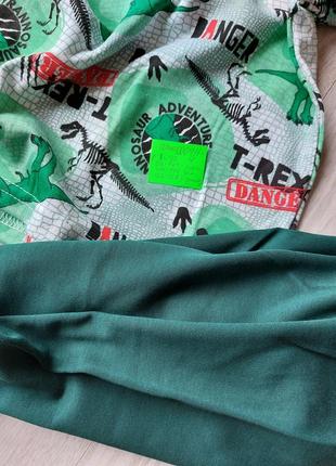 Пижама для мальчика с динозавром интерлок7 фото
