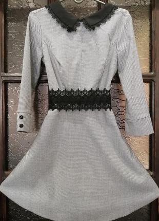 Красивое серое платье с поясом 😊2 фото