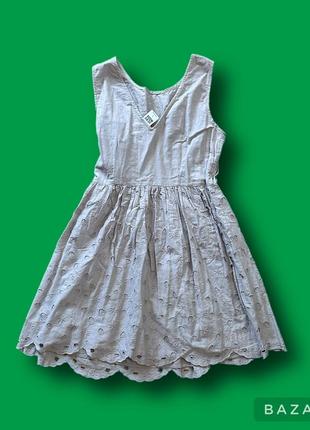 Хит 2024 стильное брендовое летние женское платье с цветочным принтом  цвет серый размер xs s m l1 фото
