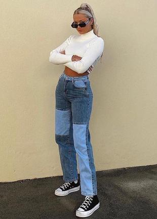 Уличные женские сексуальные джинсы прямого кроя с высокой талией размер s