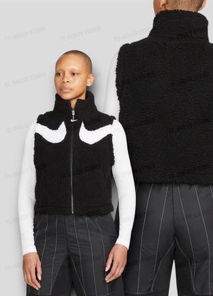 Жилетка безрукавка nike sportswear swoosh fleece vest, найк