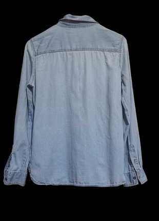 Джинсова рубашка з вишивкою zara6 фото