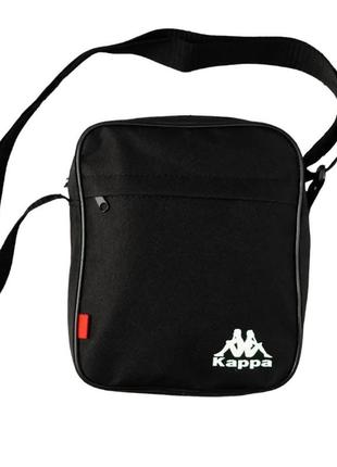 Спортивний костюм kappa чорний🔥+ барсетка (сумка)5 фото