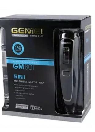 Машинка для стрижки мультитриммер gemei gm-801 5в13 фото