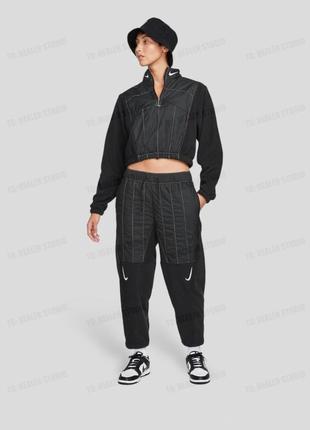 Жіночі спортивні штани фліс нейлон nike sportswear womens swoosh plush pants