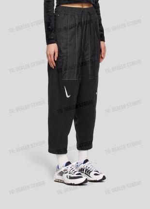 Жіночі спортивні штани фліс нейлон nike sportswear womens swoosh plush pants4 фото