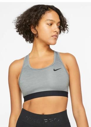 Спортивный топ женский nike df swsh band nonpded bra (bv3900-084) оригинал