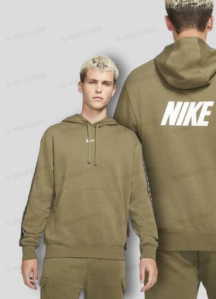 Чоловіче худі на флісі хакі nike sportswear hoodie