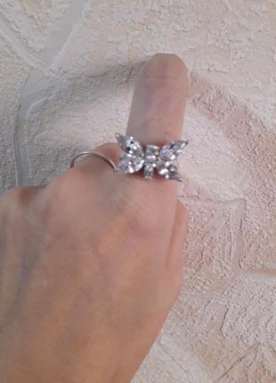 925 серебро серебряное кольцо бабочка1 фото