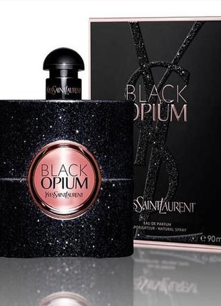 Жіночі парфуми yves saint laurent black opium (ів сен лоран блек опіум) 90 мл флакон у склі