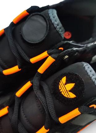 Мужские кроссовки adidas niteball черные с оранжевым6 фото