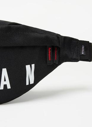 Nike jordan air crossbody bag 9b0533-023 поясная сумка на пояс плечо бананка унисекс оригинал черная4 фото