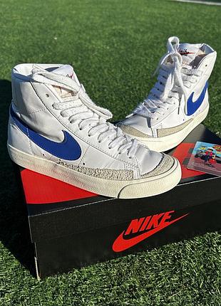 Детские кожаные кроссовки nike blazer mid 77 dunk sb air jordan retro