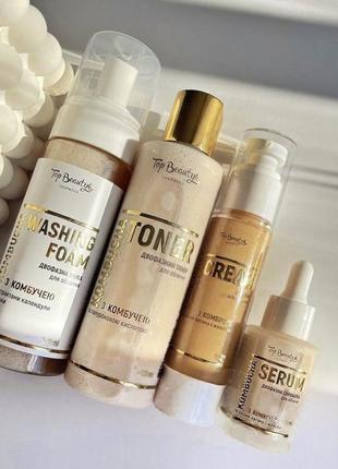 Набір з комбучею пінка тонер крем. сиворотка