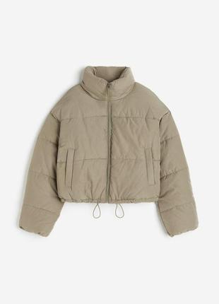 Зимова куртка пуффер кавова h&m