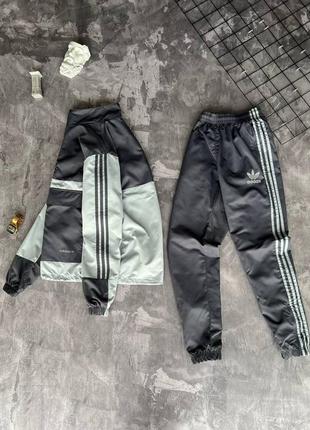 Adidas sports suit anorak gray.2 фото