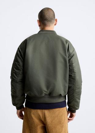 Крутой бомбер zara - л - на м, л5 фото