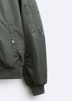 Крутой бомбер zara - л - на м, л2 фото