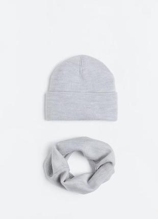 Набор шапка и снуд h&m 8-11 лет