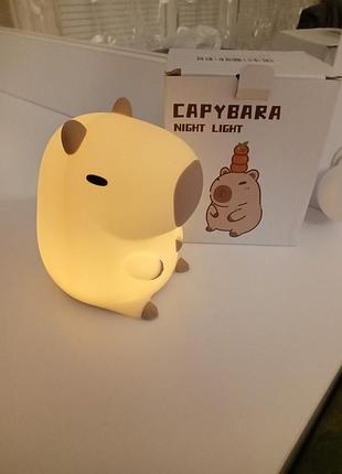 Ночник капибара силиконовый6 фото