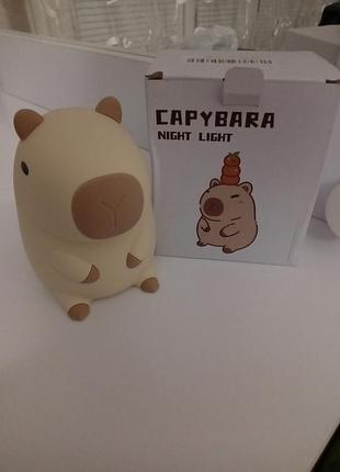 Ночник капибара силиконовый5 фото