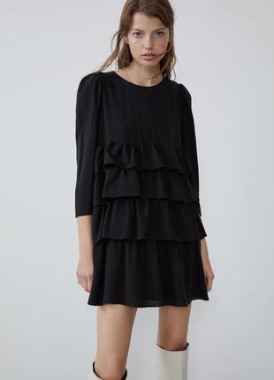 Ярусное платье zara