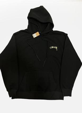 Худи stussy чорное/белое6 фото