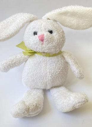 Мягкая игрушка белый зайка заяц зайчонок